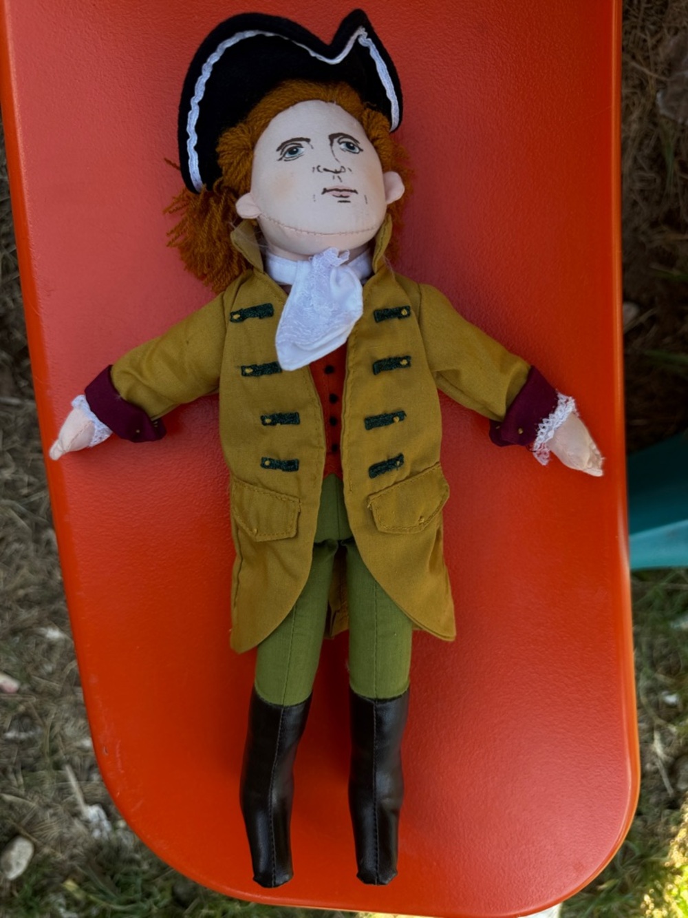 Merry Makers Plush Doll Thomas Jefferson President Colonial Patriot 10"